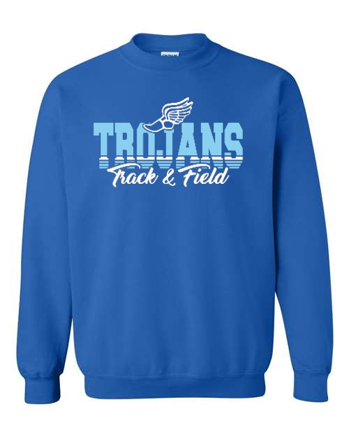 Crewneck - TRACK (youth and adult sizes) - Royal