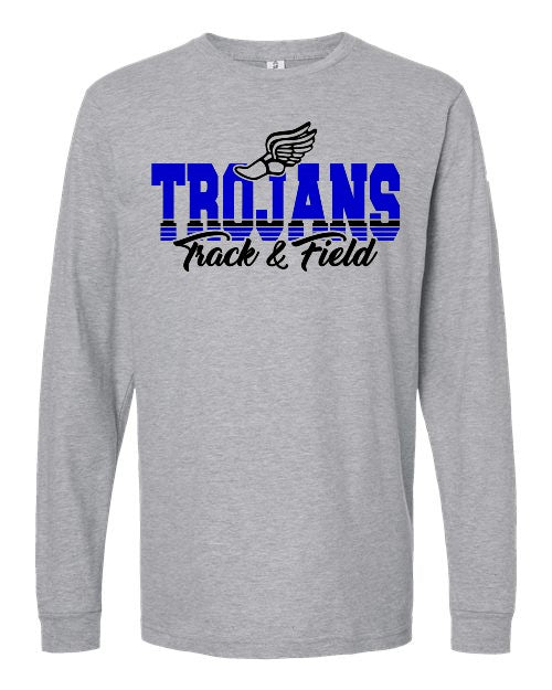 Long Sleeve - TRACK  (Adult & Youth) - Grey