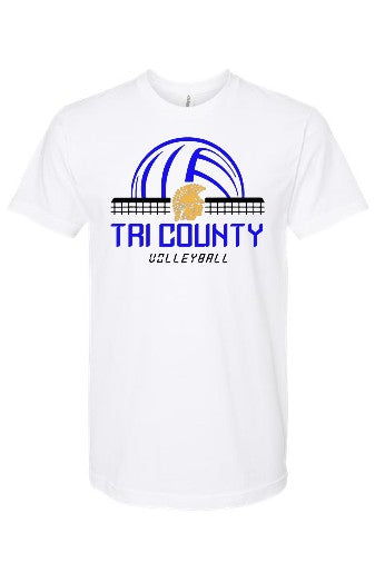 TC Volleyball Tee (Adult & Youth) - White