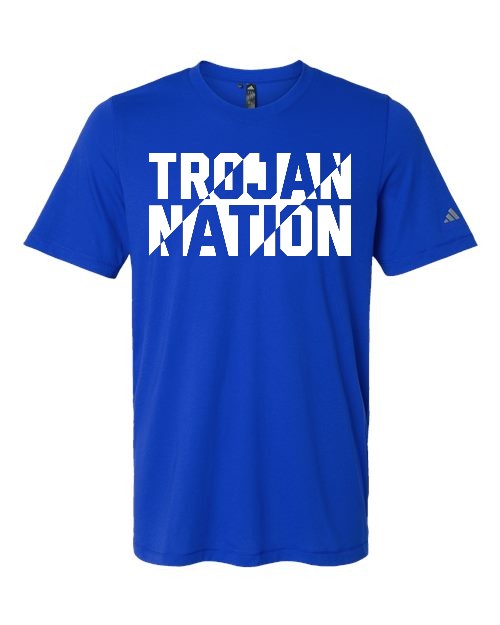 Adidas Trojan Nation Tee - Royal (Adult Sizes Only)