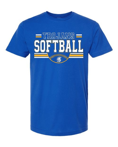 Softball Trojan Tee - Royal