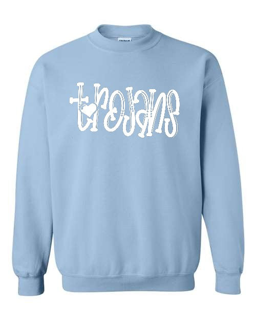 Trojans Crew (Adult Only) - Light Blue