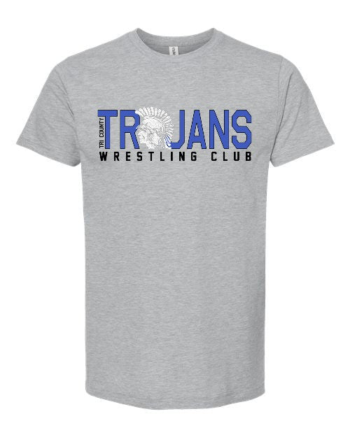 Wrestling Club Tee (Adult & Youth) - Athletic Grey