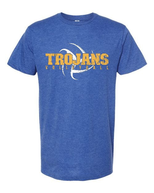Trojans Volleyball Tee - Heather Royal