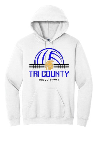 TC Volleyball Hoodie (Adult & Youth) - White