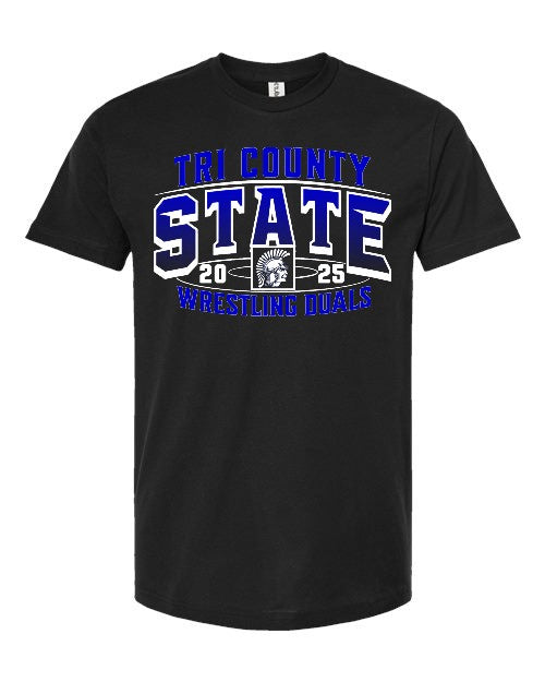 T-Shirt - State Duals - Wrestler names and weight class on back