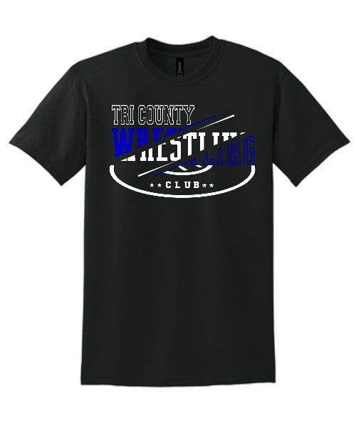 Youth Wrestling Tee (Youth & Adult Sizes) - Black