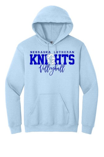 Knights Volleyball Hoodie - Light Blue