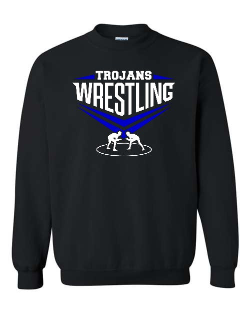 TC Wrestling 1 Crewneck (Adult & Youth) - Black