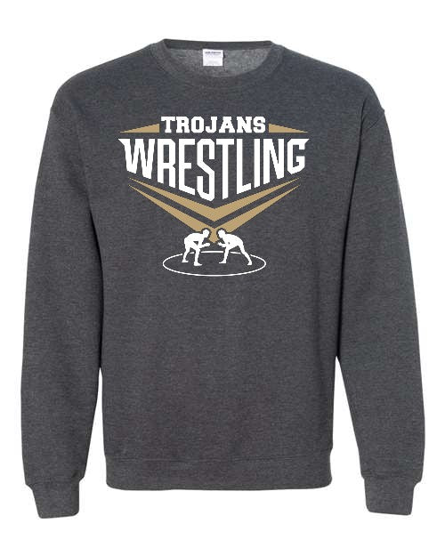 TC Wrestling 2 Crewneck (Adult & Youth) - Dark Grey