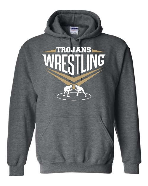 TC Wrestling 2 Hoodie (Adult & Youth) - Dark Grey