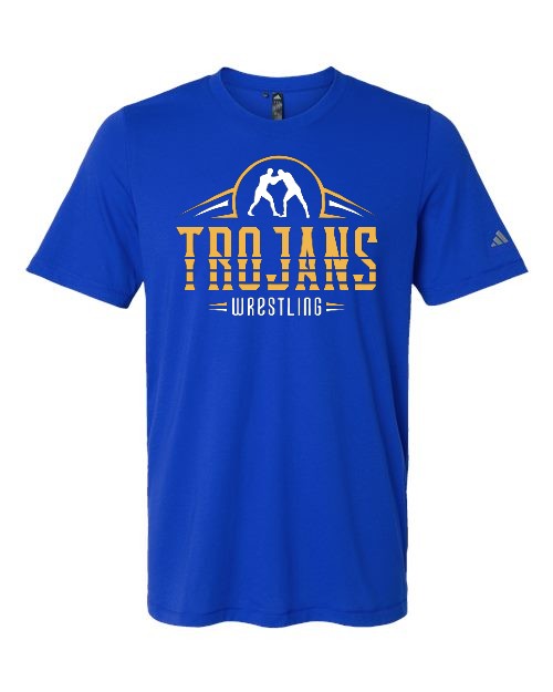 Adidas - Wrestling Trojans - Tee - Royal (Adult only)