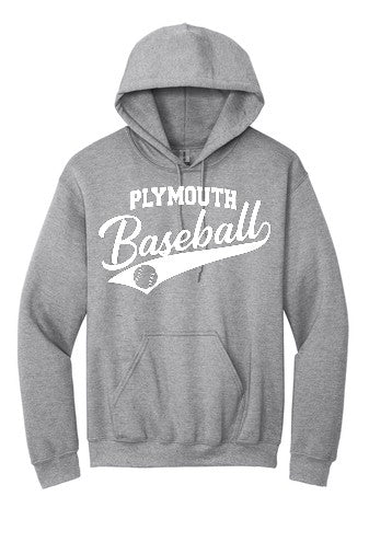 Plymouth Baseball Hoodie - Grey