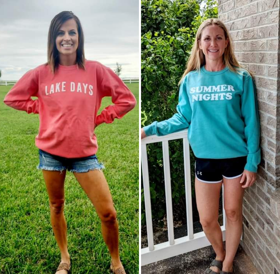 Summer Sweatshirts - Color and Design Options